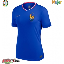 Camiseta Francia Primera Equipación para mujer Eurocopa 2024 manga corta